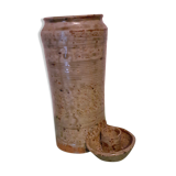 Vase porte-bougie en grès