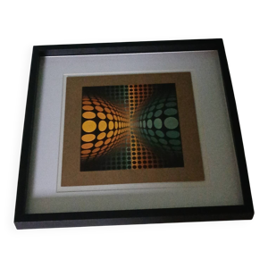 Tableau Vintage Art Optique - victor