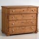 Antique solid pine chest of drawers – European rustic chest of drawers – circa 1900
