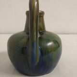 Flamed ceramic pitcher