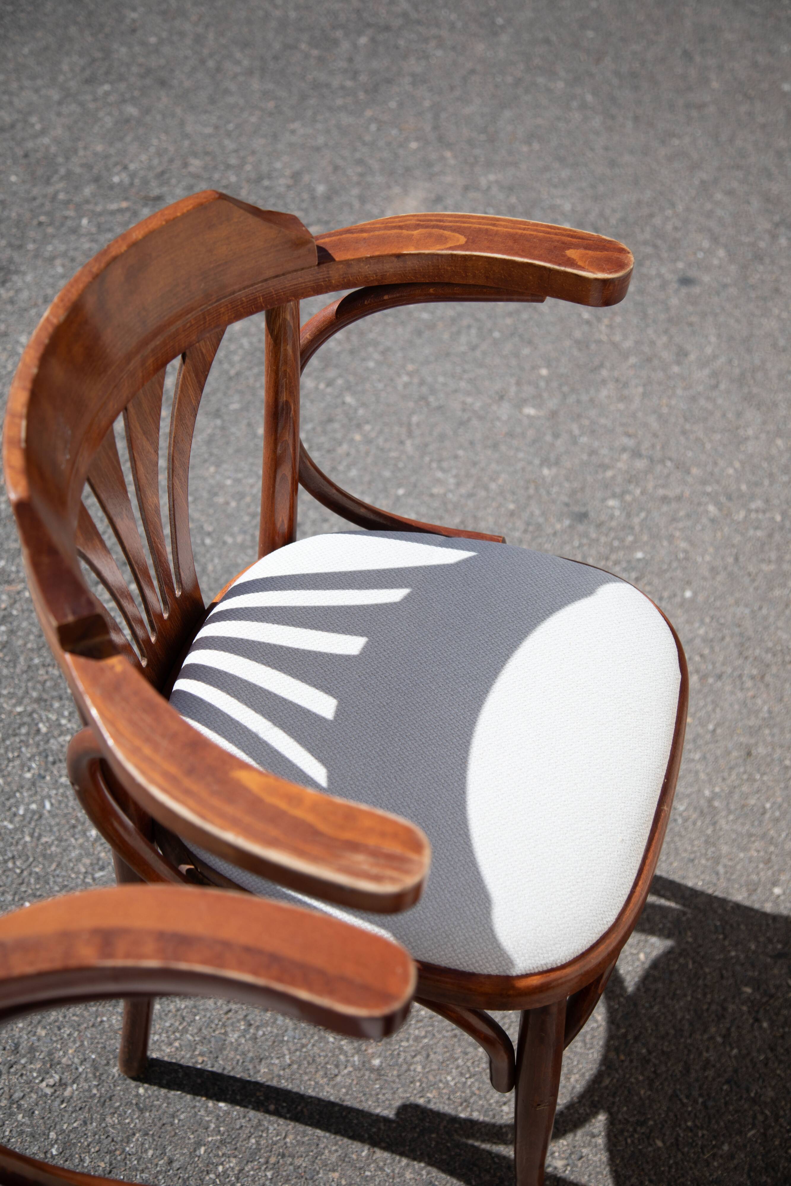 paire de chaises Bistro bois courbé