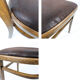 15 vintage Frankfurter chairs, dark wood, padded seat.