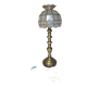vintage brass lamp with a mother-of-pearl shade art deco