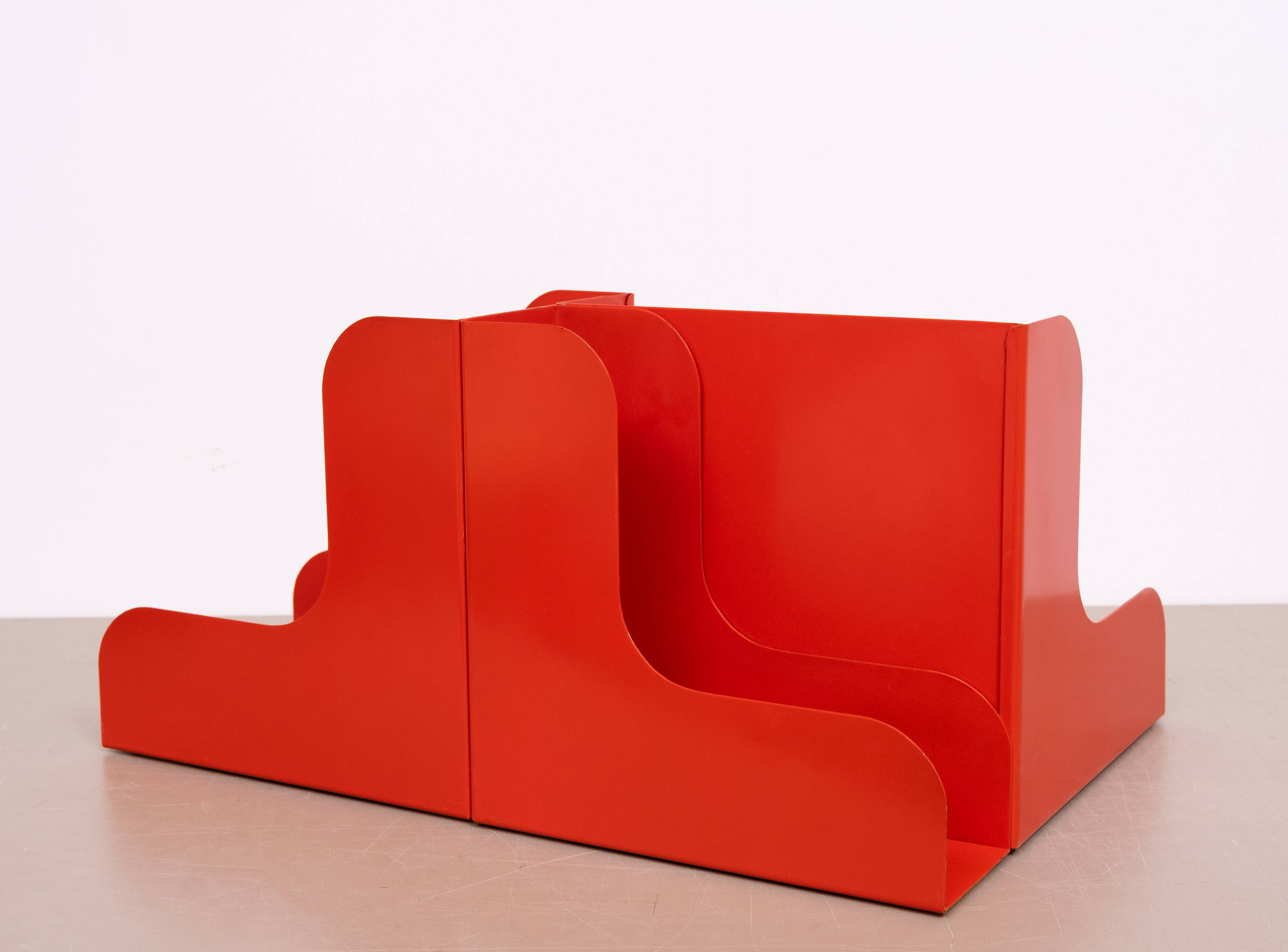 Enzo Mari Modular Metal LP Record Holder set of 3 1965 Italy