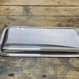 Small rectangular and beaded silver metal top