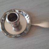 Christofle silver metal candle holder