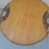Vintage rattan coffee table