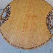 Vintage rattan coffee table