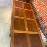 Large carved solid wood table, Spanish neo renaissance style