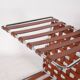 Suite de 6 chaises en cuir et chrome