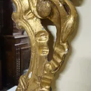 Antique mirror in carved and gilded wood – Rococo / Louis XV style