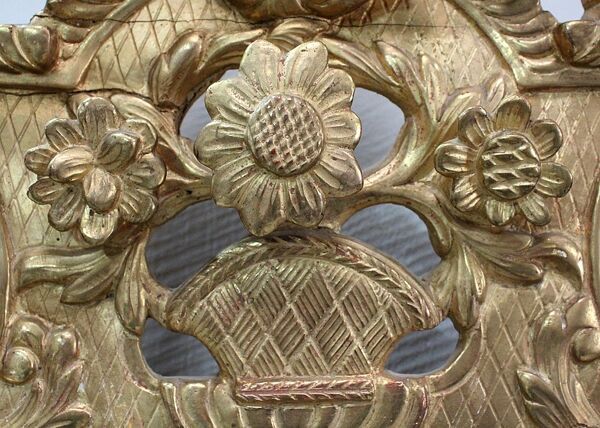 Miroir en bois doré, style régence, fin XlXe