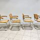 Vintage Marcel Breuer Cesca B64 chairs, made in italy, 1970