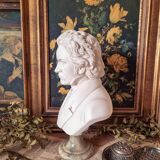 Bust of Beethoven in marble and alabaster