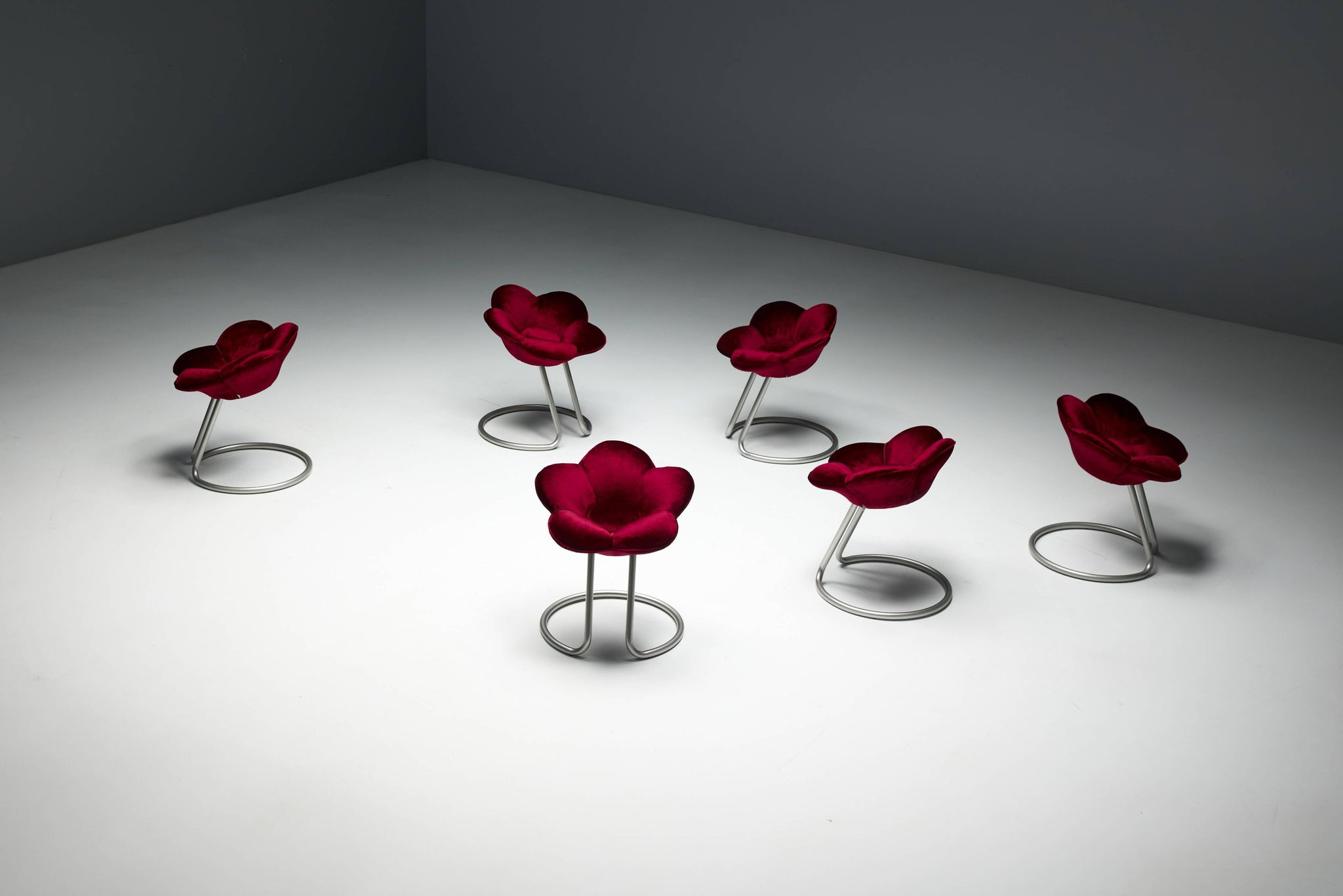 Tabourets Fleur Soshun par Masanori Umeda pour Edra, Italie, 1990s