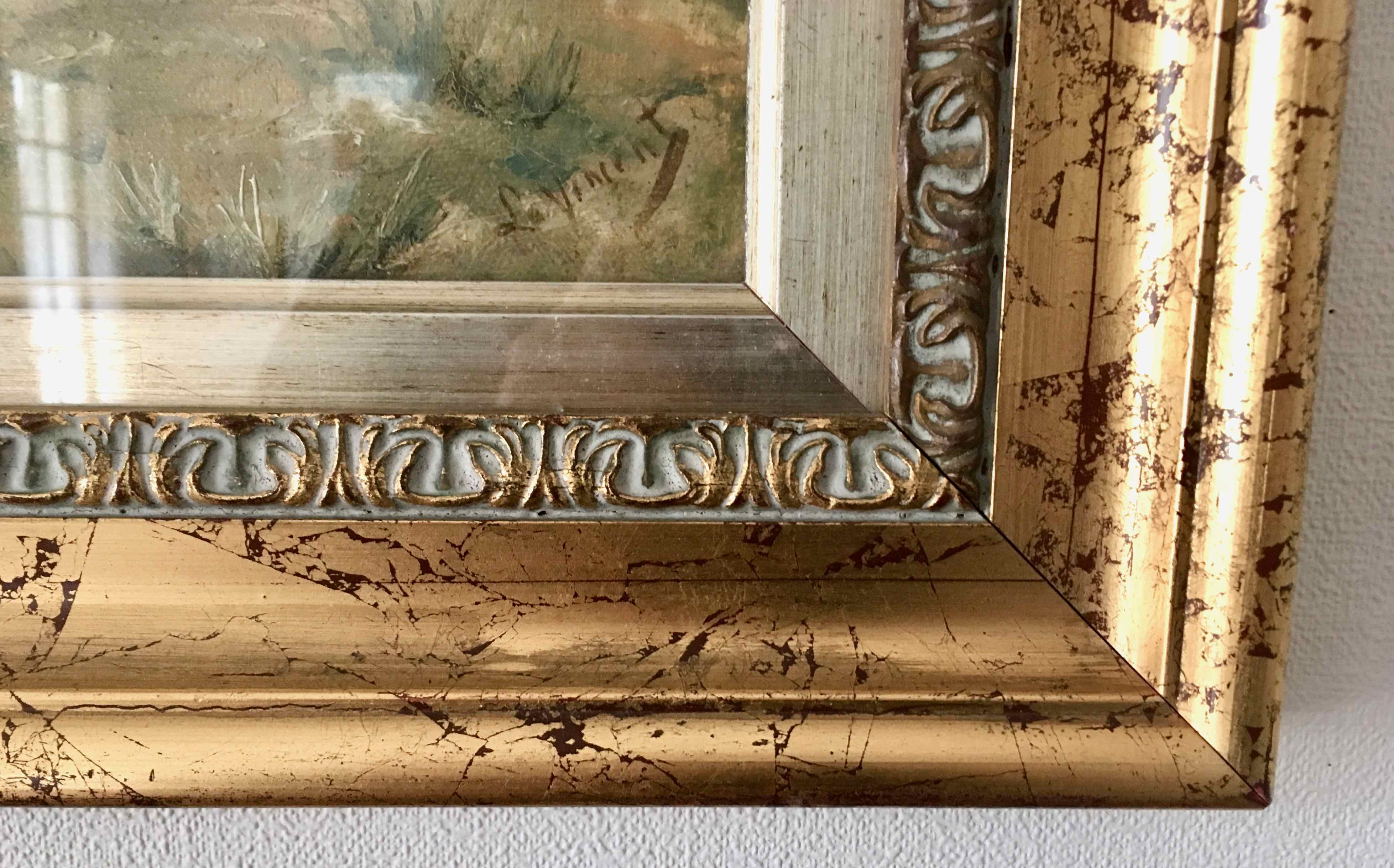 Oil painting on canvas cherry blossoms