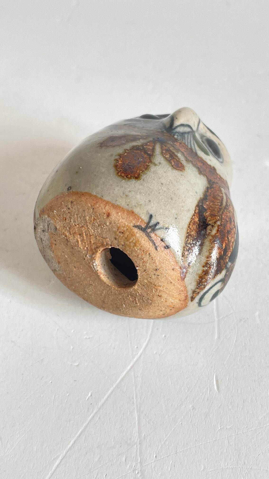 Duo HIBOUX Vintage ARTISANAL Ceramics