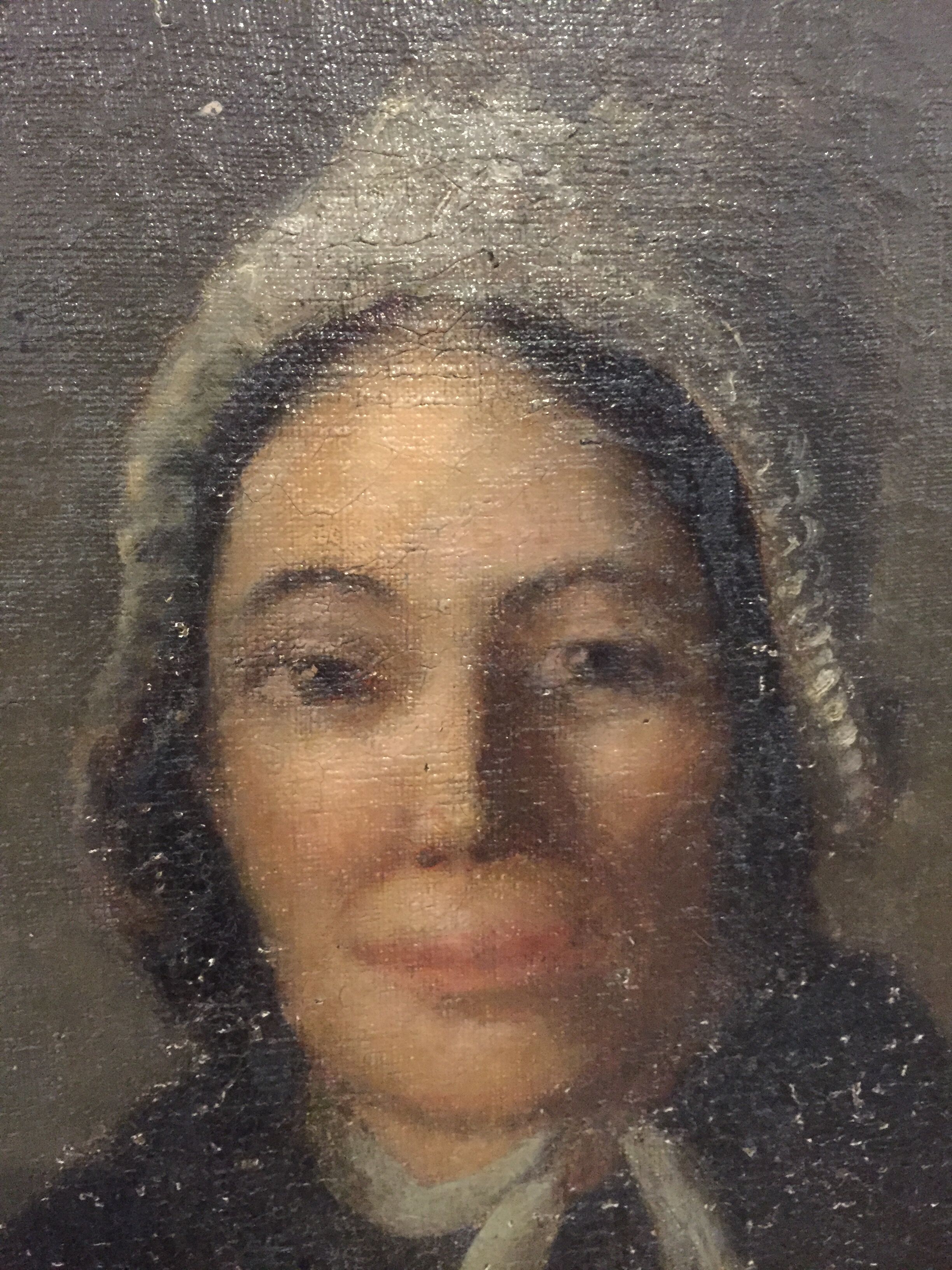 Oil on canvas, portrait of a woman