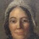 Huile sur toile, portrait de femme