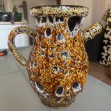 Honey Enamel Pitcher Vase