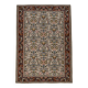 Un tapis persan oriental crème à motifs floraux – Élégance classique