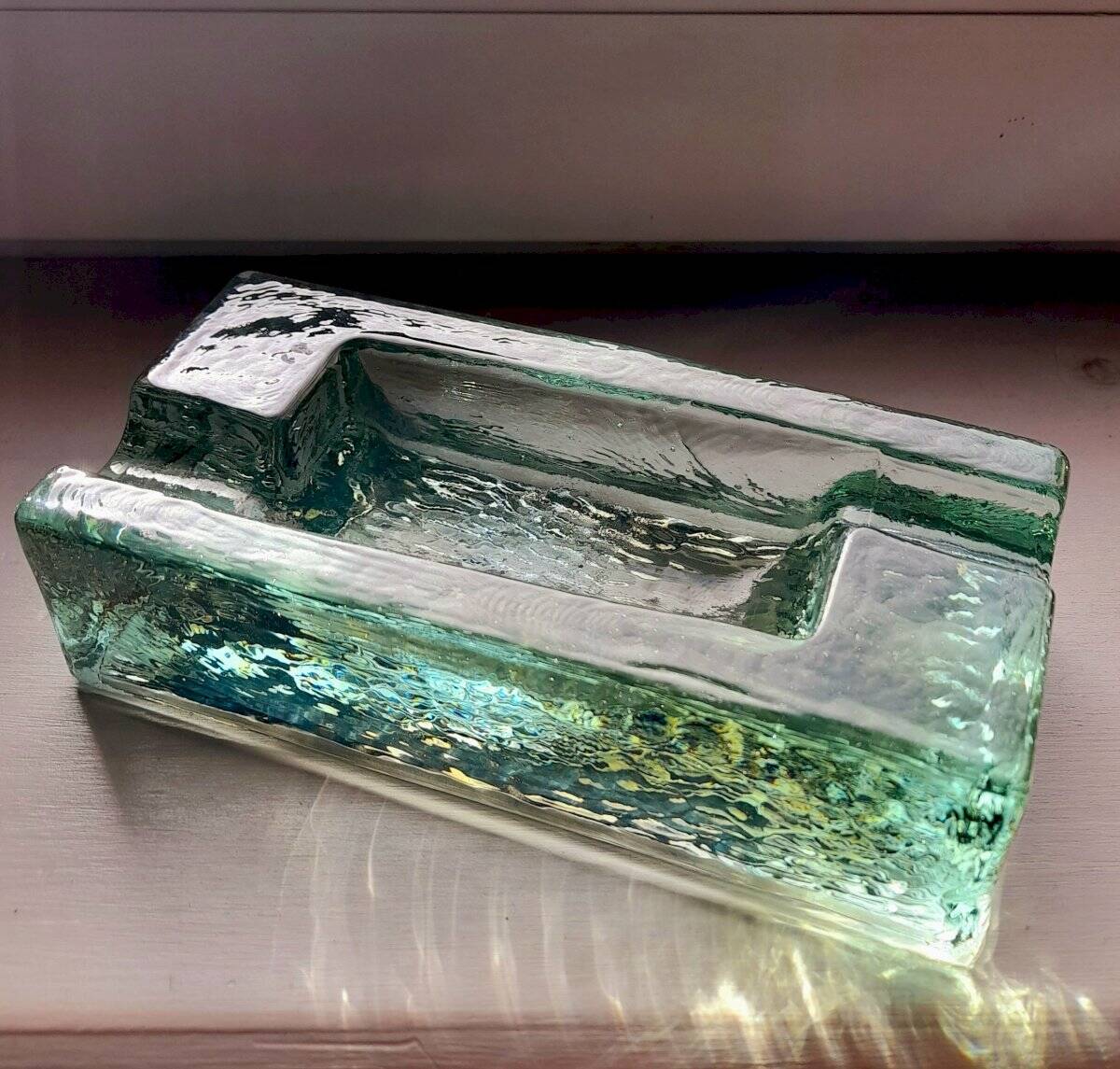 Art Deco glass ashtray