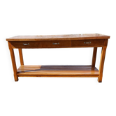 Table de Drapier Bois , 3 Tiroirs .