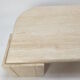 Italian travertine coffee table, 1980s