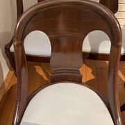 8 chairs in solid mahogany