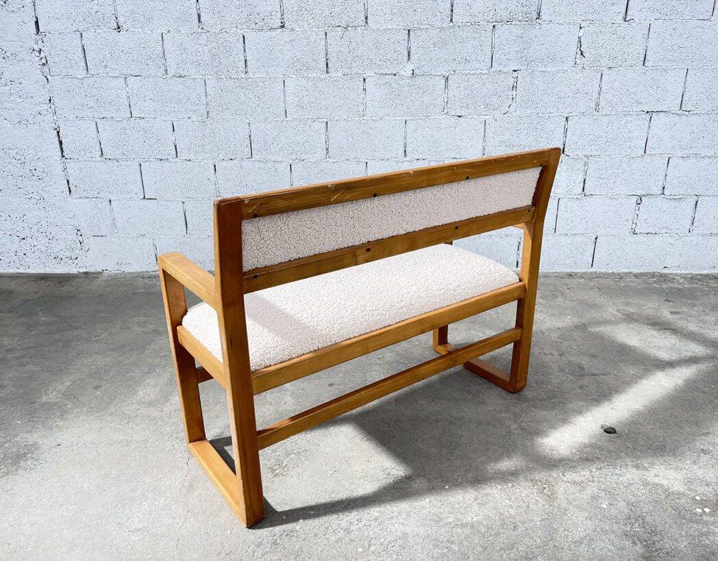 Vintage oak bench from the 1950s