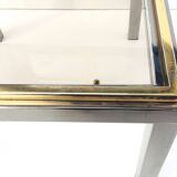 Table basse carrée Flaminia Belgochrom W. Rizzo. Vintage 70s