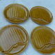 4 asparagus plates in Gien earthenware