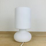 Ikea Lykta lamp, matte white glass, vintage