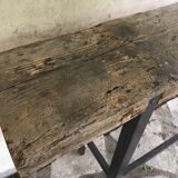 Iron and wood console