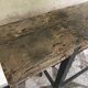 Console en fer et bois
