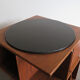 Gianfranco Frattini for Bernini italian wood leather swivel bookcase 1960s