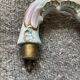 Old chandelier Capodimonte porcelain Italy 6 arms