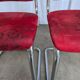 Cesca Style Dining Chair: Red Fabric, Tubular Frame, 1970s ( 2 in stock)