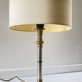 70s lamp with wood effect lampshade