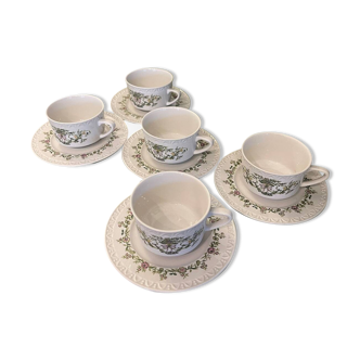 Trianon - Villeroy & Boch - 5 cups and saucers