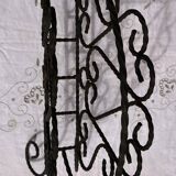 Vintage Magazine Rack - Twisted Wrought Iron Magazine or Vinyl Record Holder