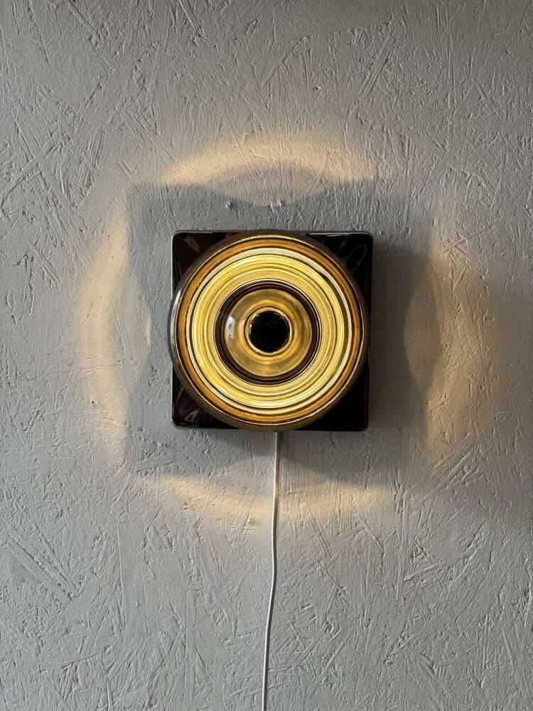 Cosack wall sconces in tinted glass from the 1970s.