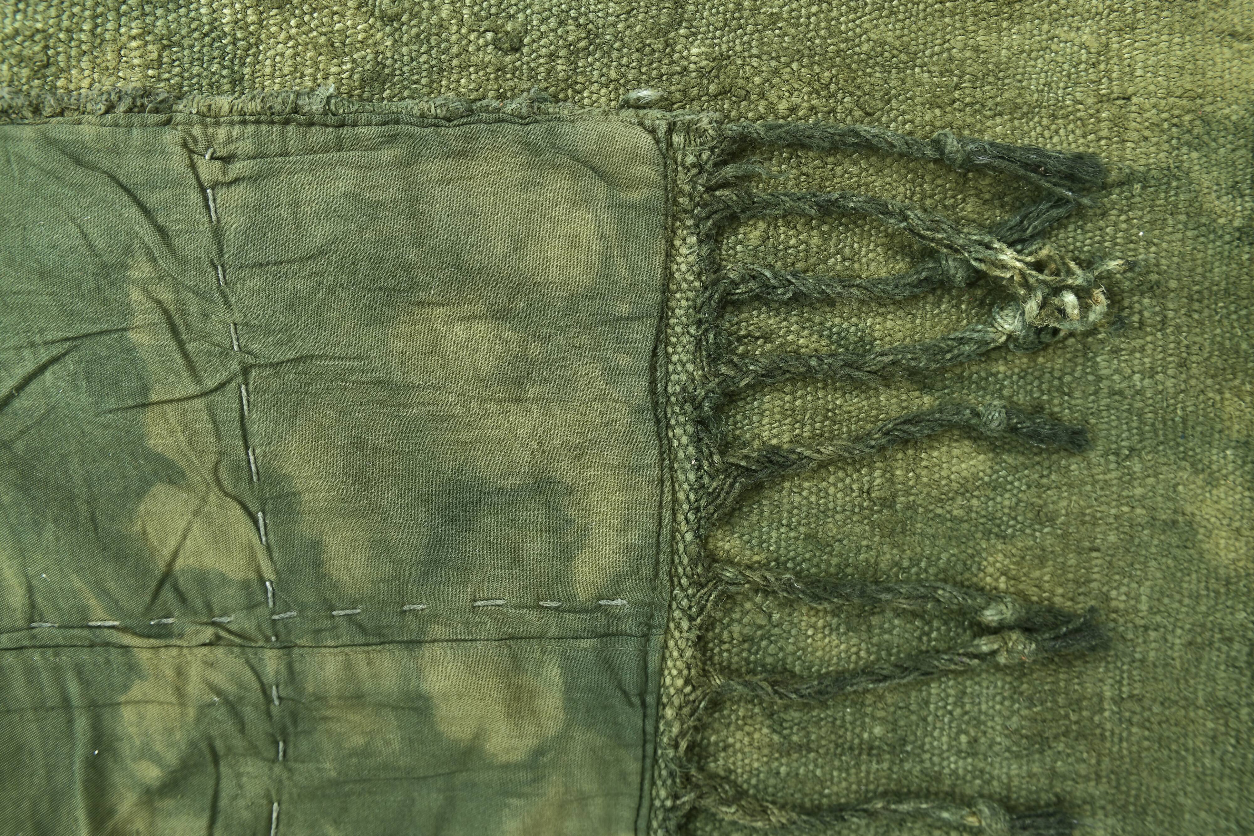 Tapis uni vert kaki esprit naturel bohème, 169x224 cm