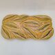 Large ceramic dish slurry Vallauris FFP decoration leaves and its pie shovel