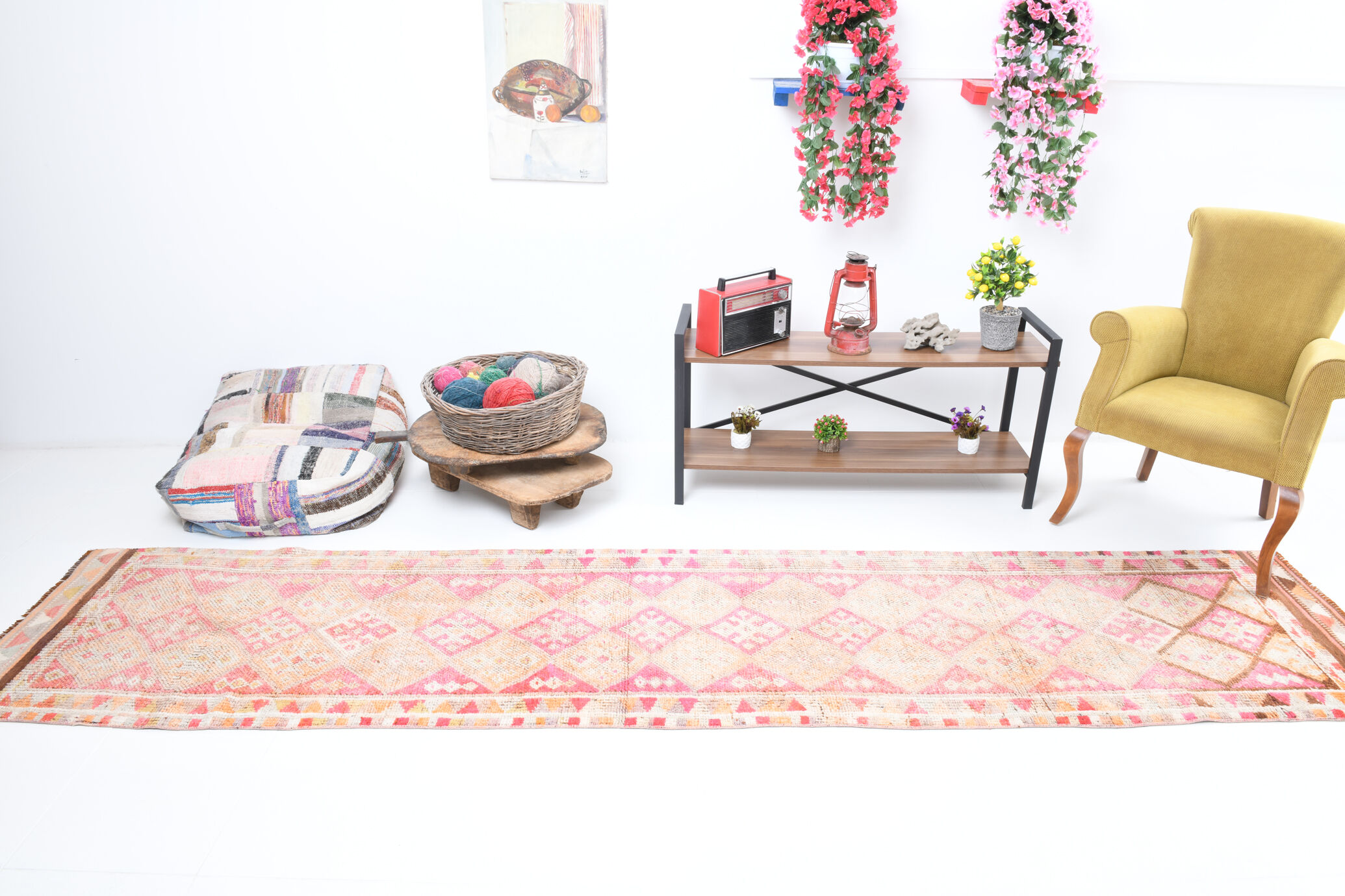 3x12 Striped Design Carpet,373x79Cm