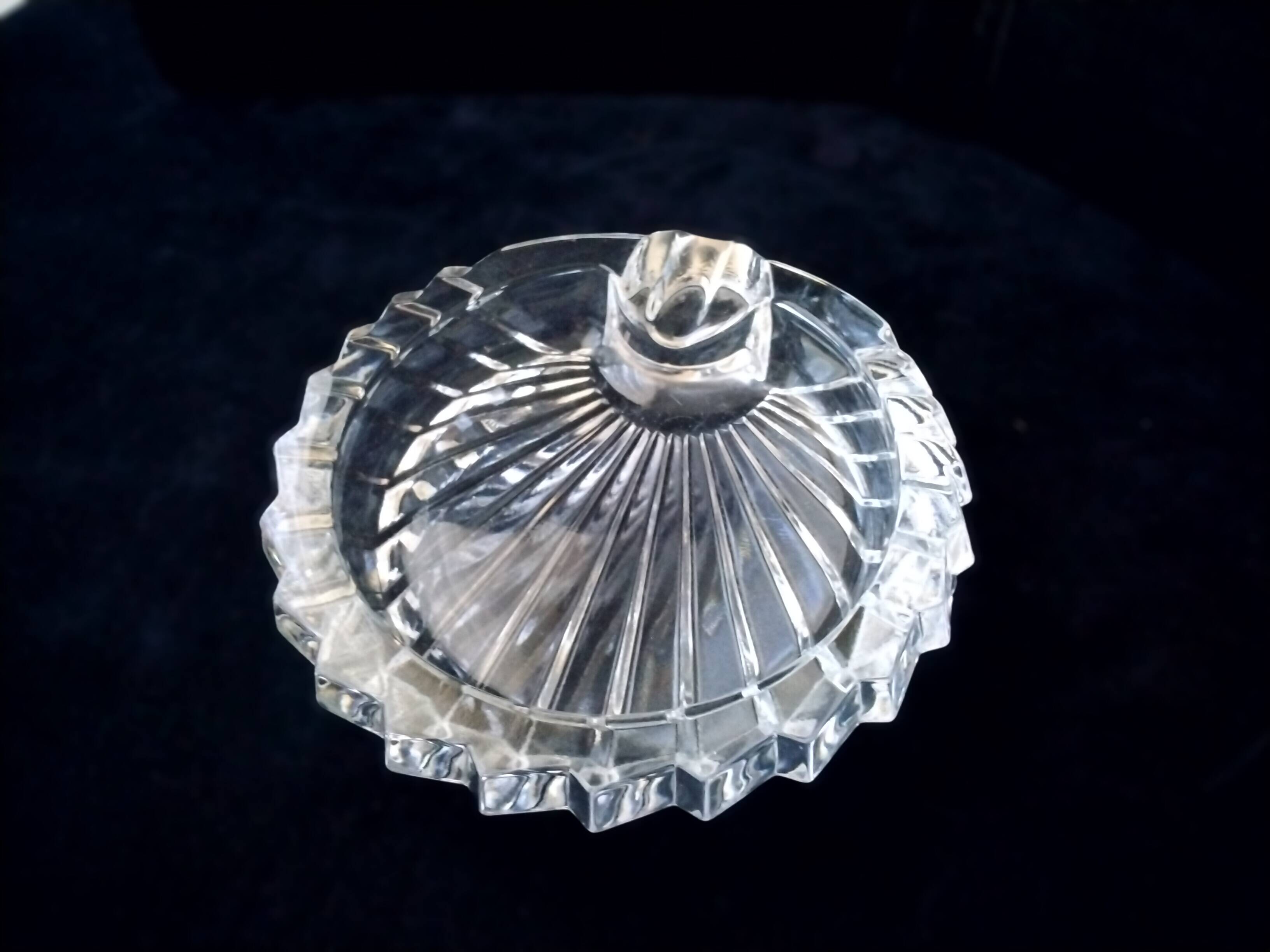 Crystal trinket tray, ashtray