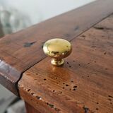 5 polished brass furniture knobs