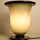 Green and black Murano glass table lamp by Barovier e Toso