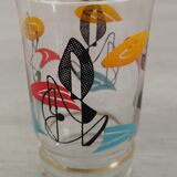 Vintage orangeade glass service