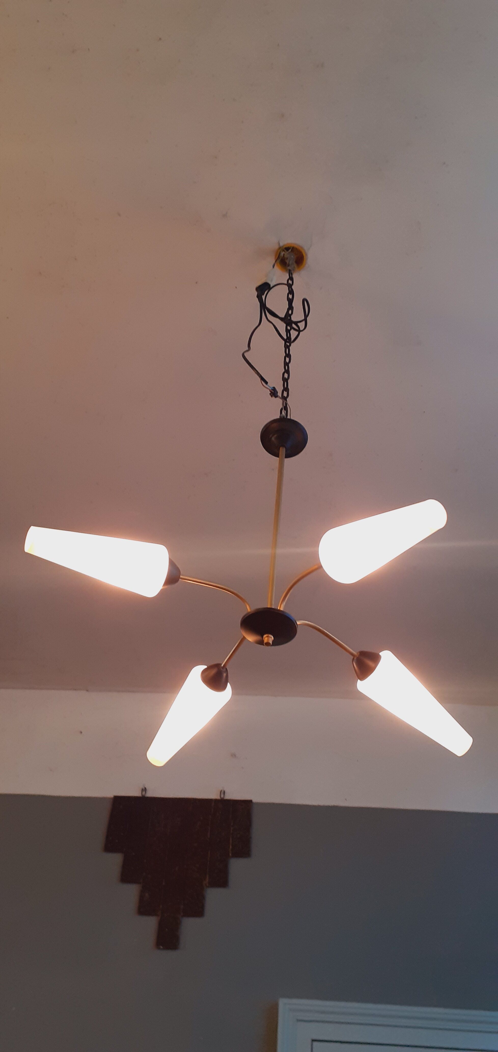 Reed chandelier year 60